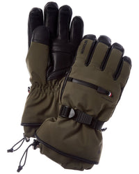 Moncler Leather-Trim Gloves