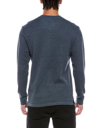 Weatherproof Vintage Variegated Microstripe Waffle Henley