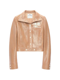 COURREGES Courreges Women Re-Edition Cropped Vinyl Jacket