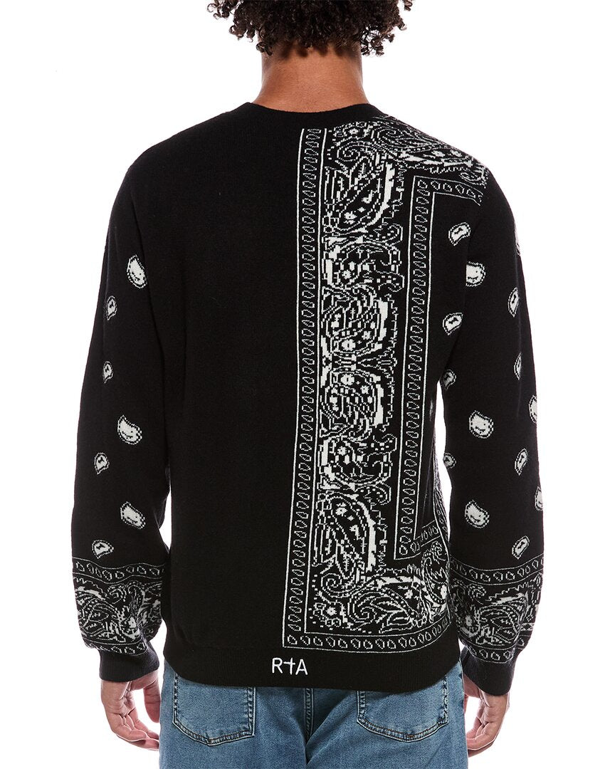 RtA Rta Creed Wool & Cashmere-Blend Crewneck Sweater