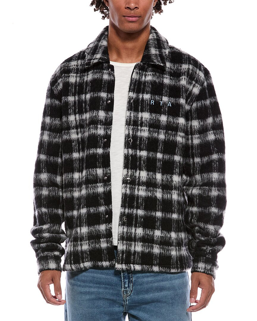 RtA Rta Parlan Wool & Alpaca-Blend Shacket