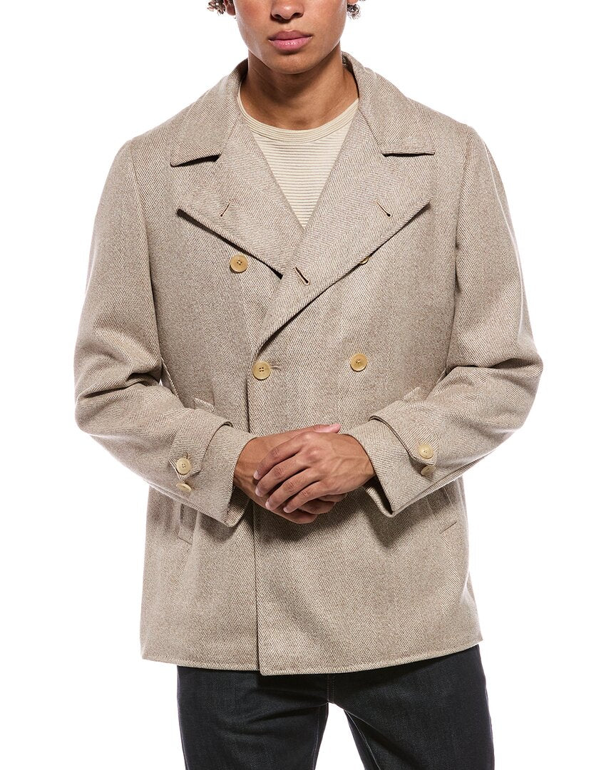 Isaia Isaia Cashmere Peacoat