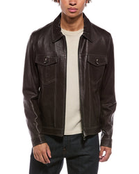 Isaia Isaia Leather Jacket