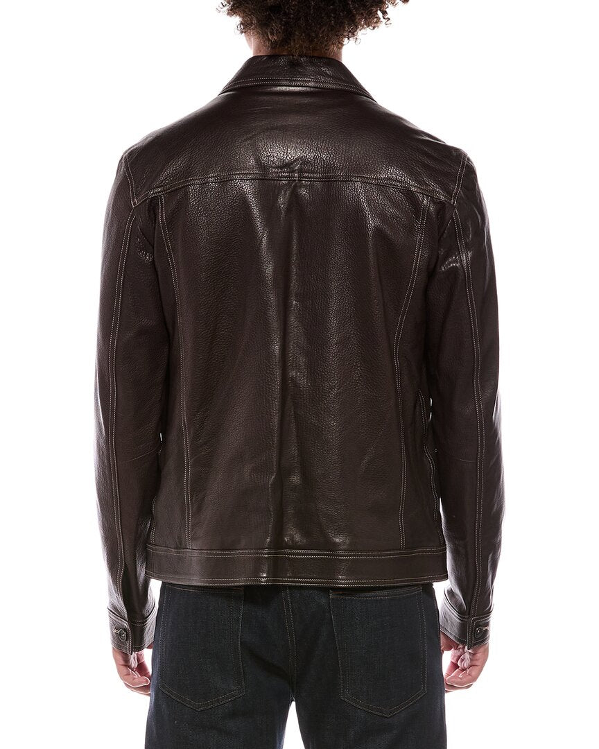 Isaia Isaia Leather Jacket