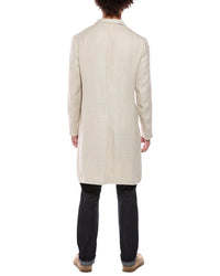 Isaia Isaia Ross Linen Overcoat