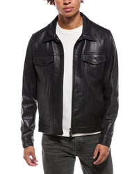 Isaia Isaia Leather Jacket