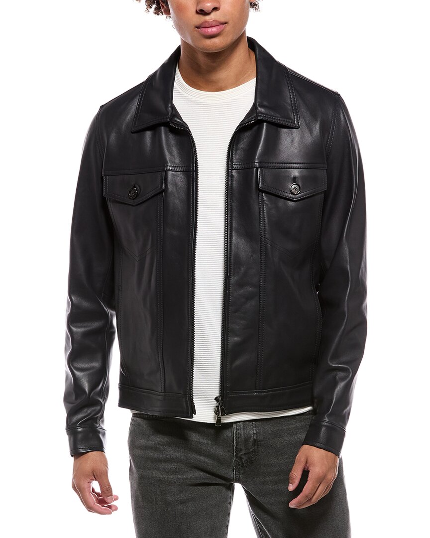Isaia Isaia Leather Jacket