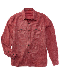 Isaia Isaia Wool, Silk & Linen-Blend Overshirt