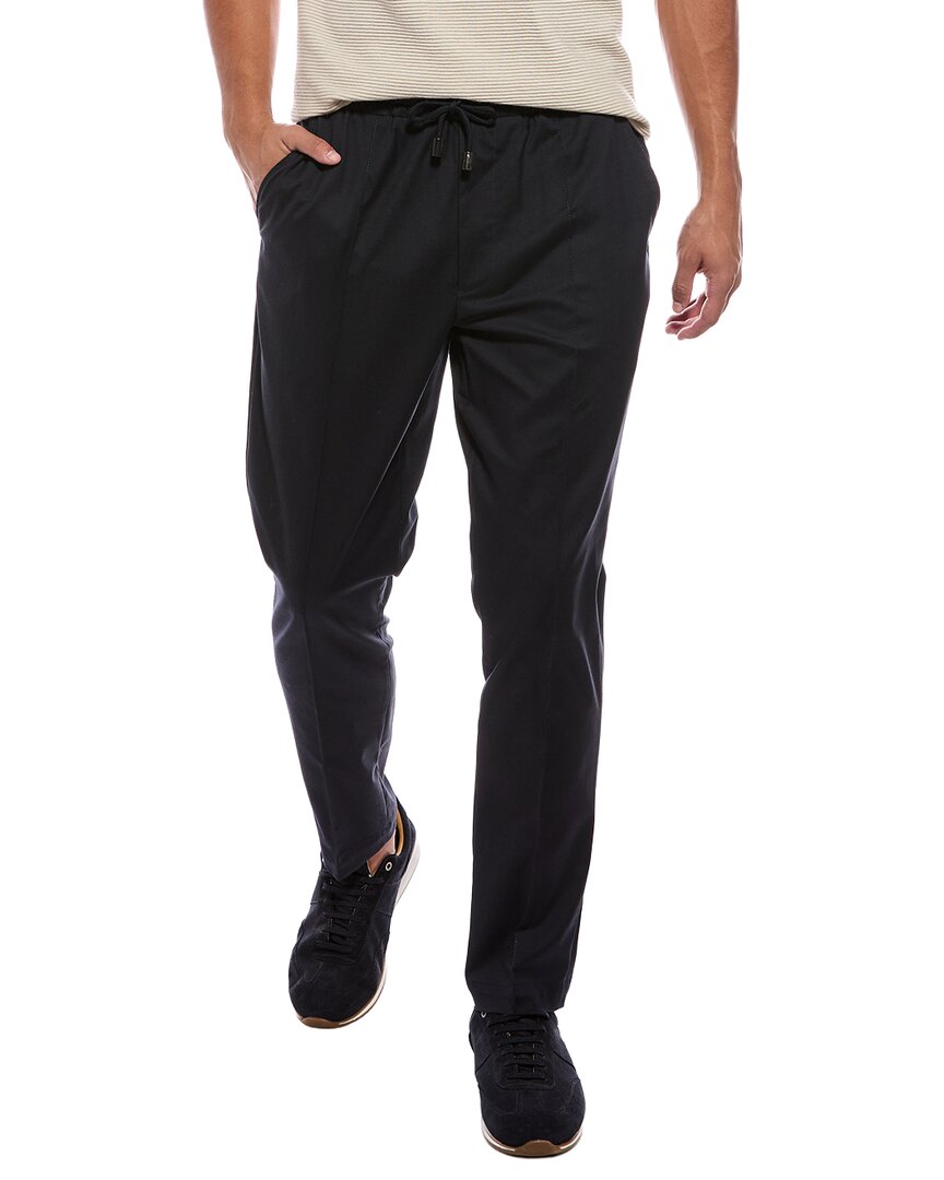 Isaia Isaia The Drawcord Wool-Blend Pant