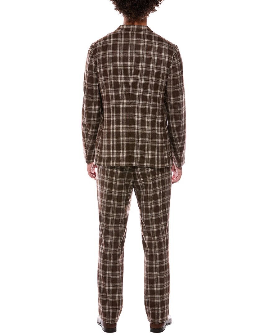 Isaia Isaia Capri Wool Suit With Flat Front Pant