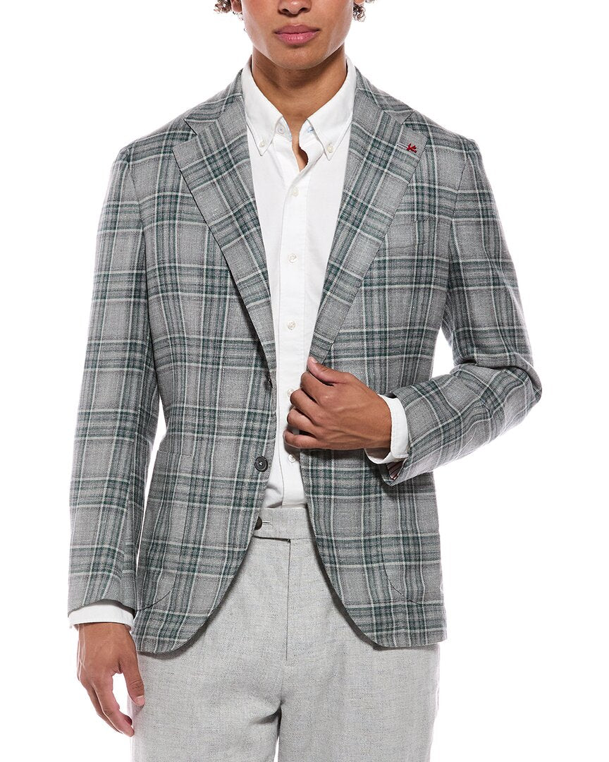 Isaia Isaia Marechiaro Wool, Silk & Linen-Blend Sport Jacket