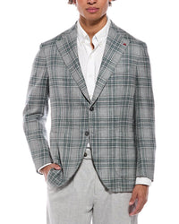 Isaia Isaia Marechiaro Wool, Silk & Linen-Blend Sport Jacket