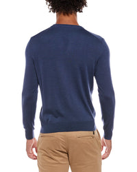 Isaia Isaia The Lightweight Crewneck Wool, Silk & Cashmere-Blend Sweater