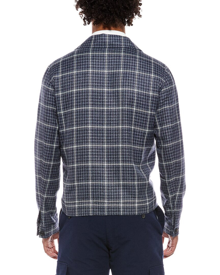 Isaia Isaia Portofino Wool, Silk & Linen-Blend Jacket