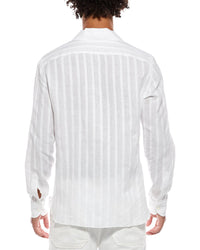 Isaia Isaia Camp Collar Linen-Blend Shirt