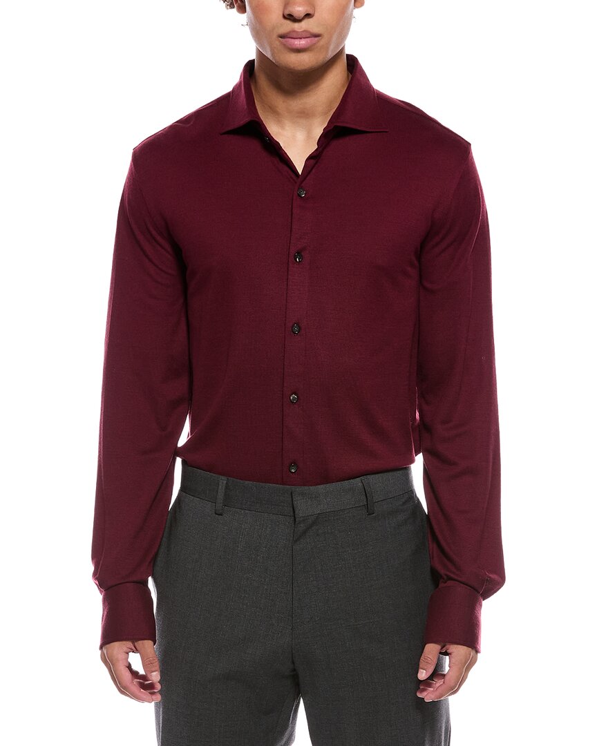 Isaia Isaia Jersey Wool Sport Shirt