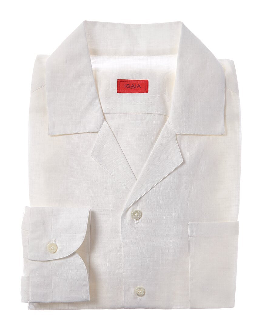 Isaia Isaia Camp Collar Dress Shirt