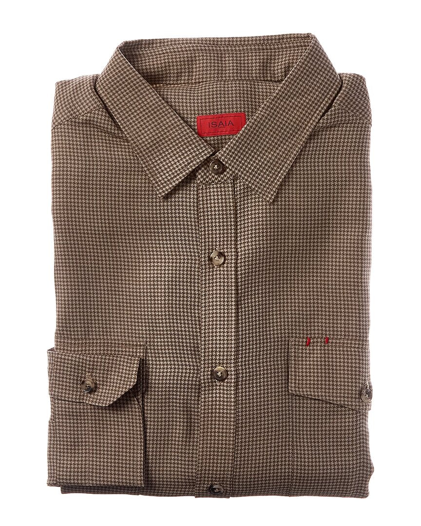 Isaia Isaia Mix Wool Sport Shirt