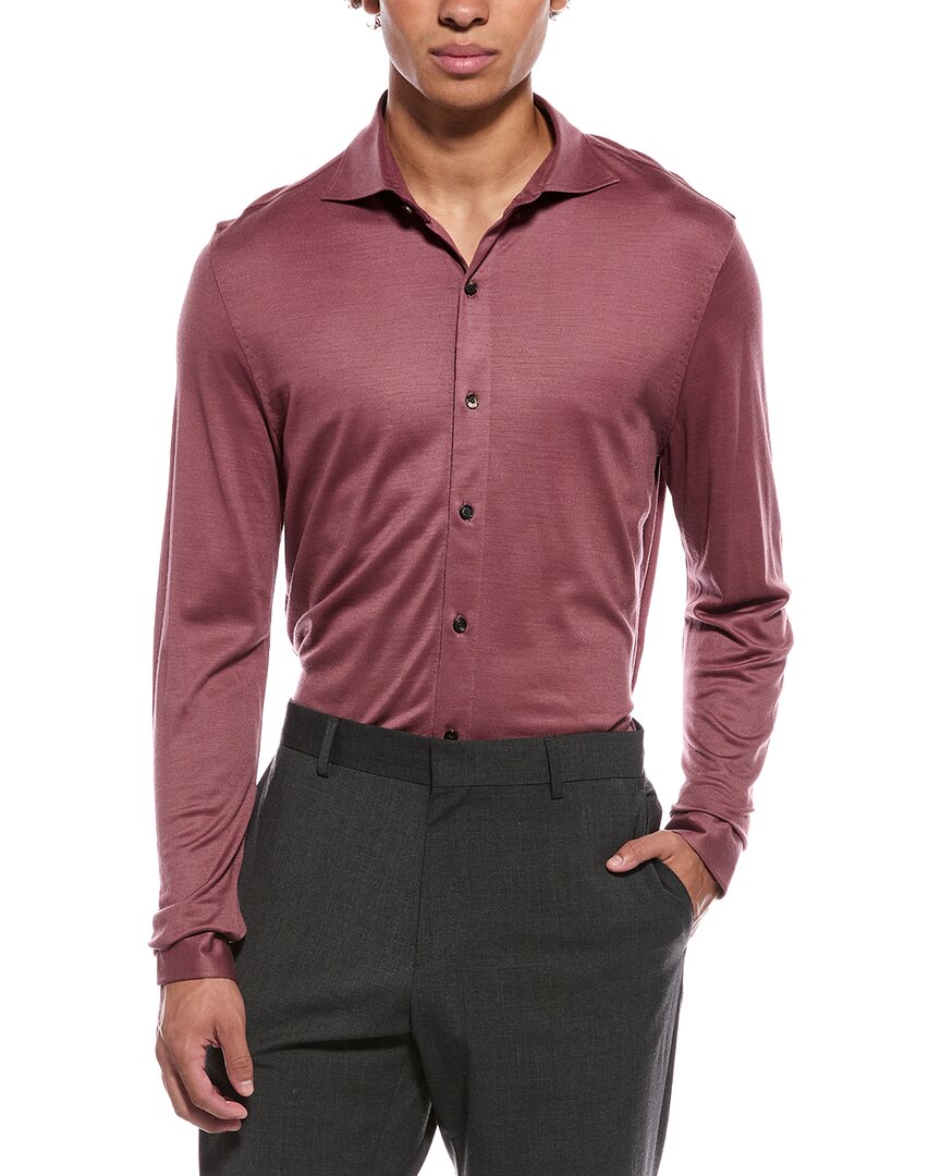 Isaia Isaia Jersey Wool Sport Shirt