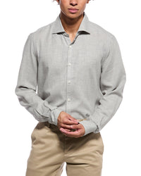 Isaia Isaia Mix Cashmere-Blend Sport Shirt