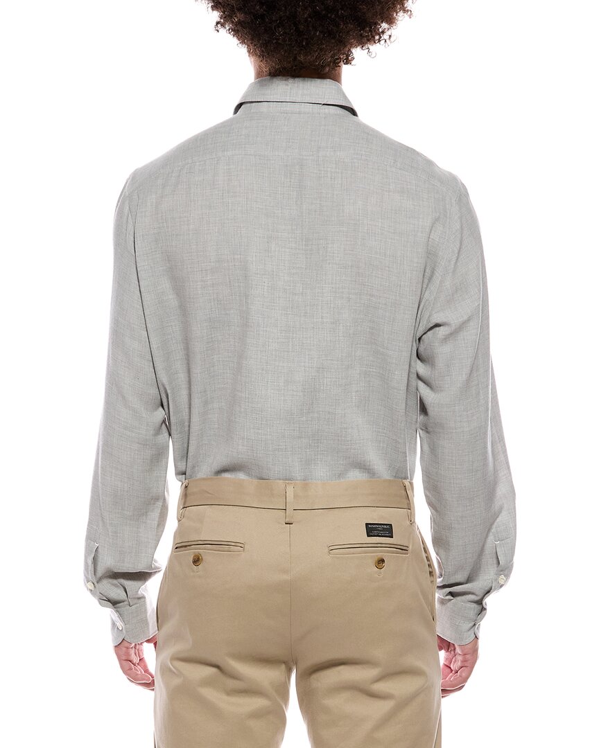 Isaia Isaia Mix Cashmere-Blend Sport Shirt