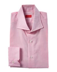Isaia Isaia Mix Linen-Blend Dress Shirt