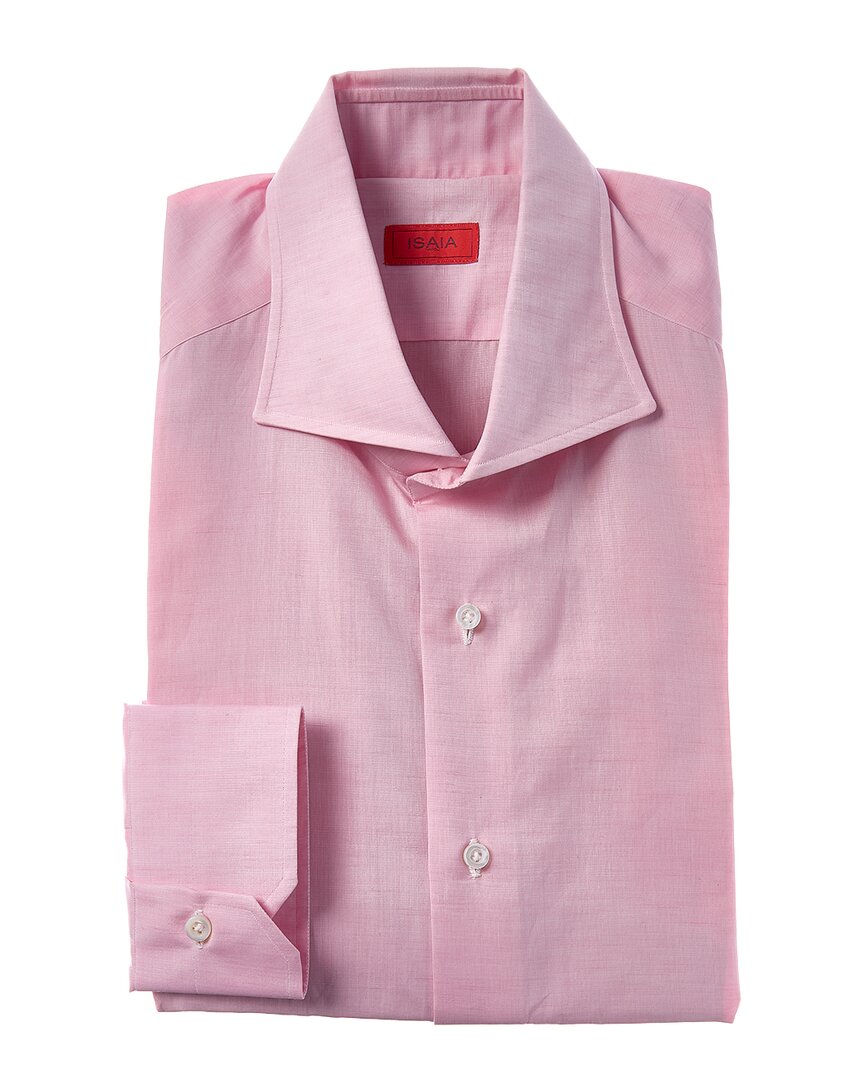 Isaia Isaia Mix Linen-Blend Dress Shirt