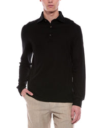 Isaia Isaia The Evening Wool Polo Shirt