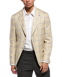 Isaia Isaia Capri Wool, Silk & Linen-Blend Sport Jacket