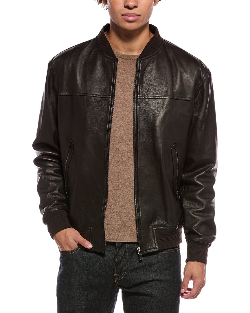 Isaia Isaia Leather Jacket
