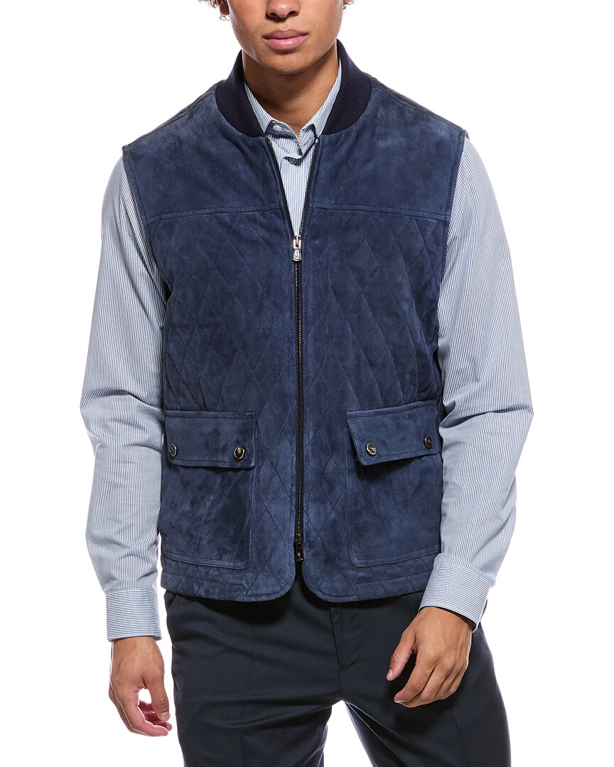 Isaia Isaia Suede Vest