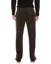 Isaia Isaia Suede Drawstring Pant