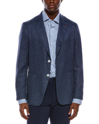 Isaia Isaia Capri Wool, Silk, & Linen-Blend Sport Jacket