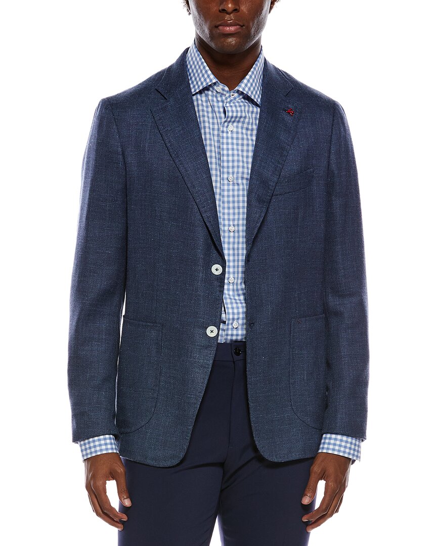 Isaia Isaia Capri Wool, Silk, & Linen-Blend Sport Jacket