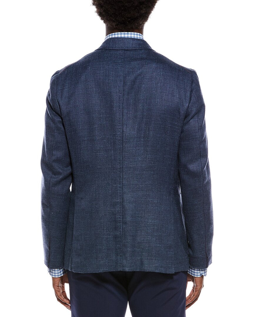 Isaia Isaia Capri Wool, Silk, & Linen-Blend Sport Jacket