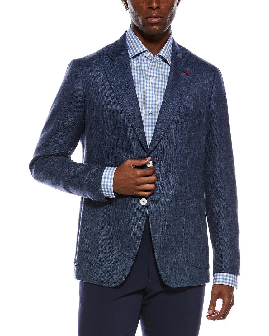Isaia Isaia Capri Wool, Silk, & Linen-Blend Sport Jacket