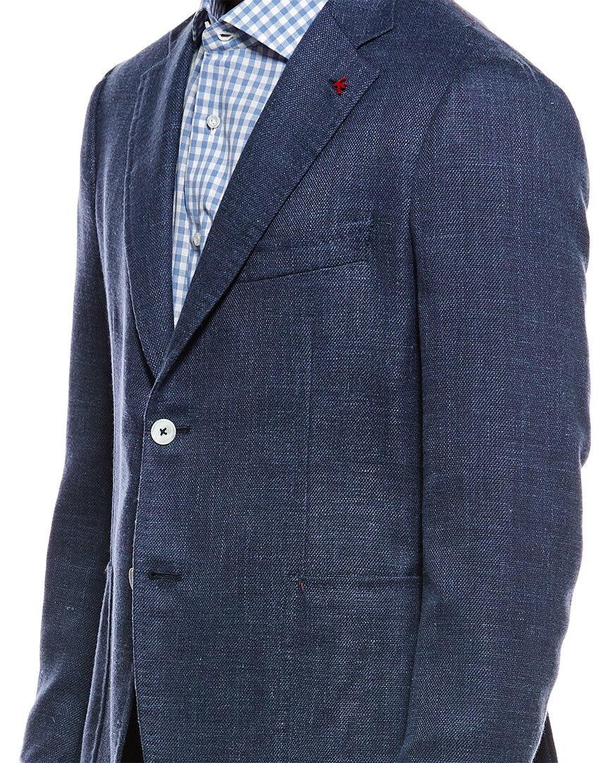 Isaia Isaia Capri Wool, Silk, & Linen-Blend Sport Jacket