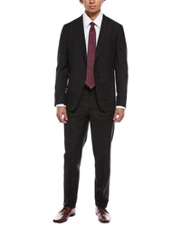 Isaia Isaia Capri Wool & Linen-Blend Suit With Flat Front Pant
