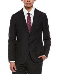 Isaia Isaia Capri Wool & Linen-Blend Suit With Flat Front Pant