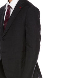 Isaia Isaia Capri Wool & Linen-Blend Suit With Flat Front Pant