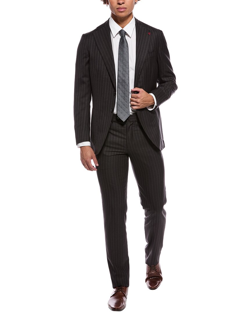 Isaia Isaia Marechiaro Wool Suit With Flat Front Pant