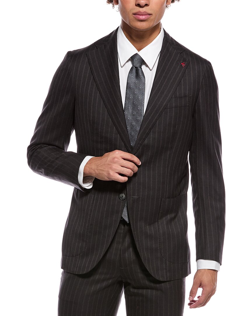Isaia Isaia Marechiaro Wool Suit With Flat Front Pant