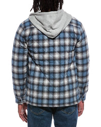 Weatherproof Vintage Quilted Sherpa Lined Hooded Shacket