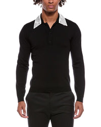 Valentino Valentino Slim Fit Wool Polo Shirt