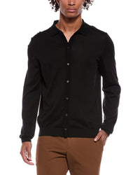 Hugo Boss Boss Hugo Boss Helbert Button-Down Wool Sweater