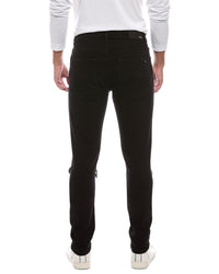 AMIRI Amiri Leather-Trim Skinny Jean