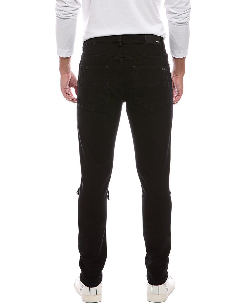 AMIRI Amiri Leather-Trim Skinny Jean