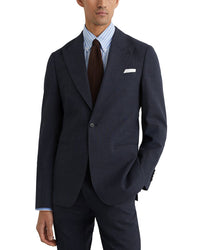 Reiss Reiss Fiber Peak Textured Wool Formal Jacket
