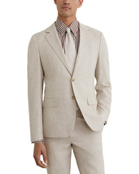 Reiss Reiss Cheltenham Check Blaze Linen-Blend Formal Jacket