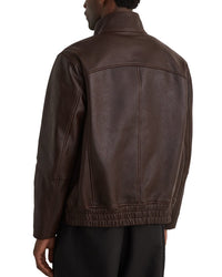 Reiss Reiss Slarten Textured Leather Jacket